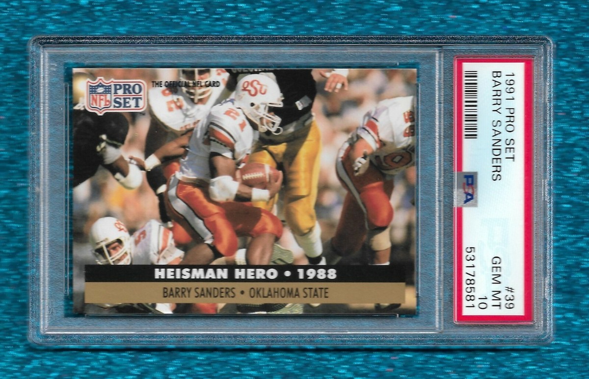 バリーボンズセット 1991 PRO SET #39 BARRY SANDERS PSA 10 GEM MINT HEISMAN HERO