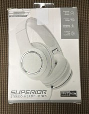 Bass Jaxx Superior Stereo Headphones With Microphone Maximum Bass  White