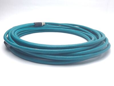 Lumberg Automation 0985 656 103/10M EtherNet Cat 5e Cable, 4-Pin M12 to RJ45
