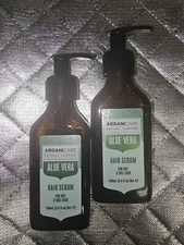 Arganicare Aloe Vera Hair Serum For Dry & Dull Hair 3.4 Fl Oz Lot Of 2