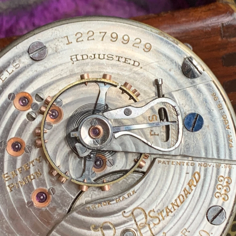 Reloj Bolsillo Ferrocarril 1906 Ball Grado 333 18S 17 Joyas Movimiento Reparación #3 Foto 3 de 4