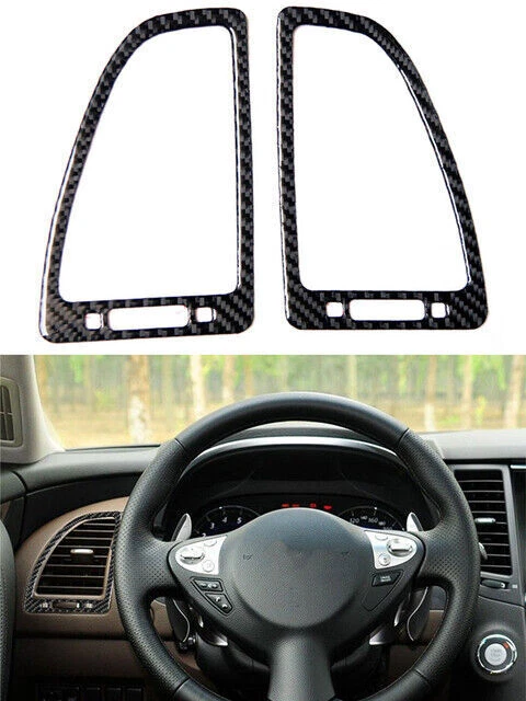 Juego de molduras interiores completas de fibra de carbono de 22 piezas para Infiniti FX35 FX37 FX50 QX70 09-17 Foto 2 de 4