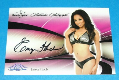 2008 Benchwarmer ENYA FLACK Signature #16 Black Ink Auto NUTTY
