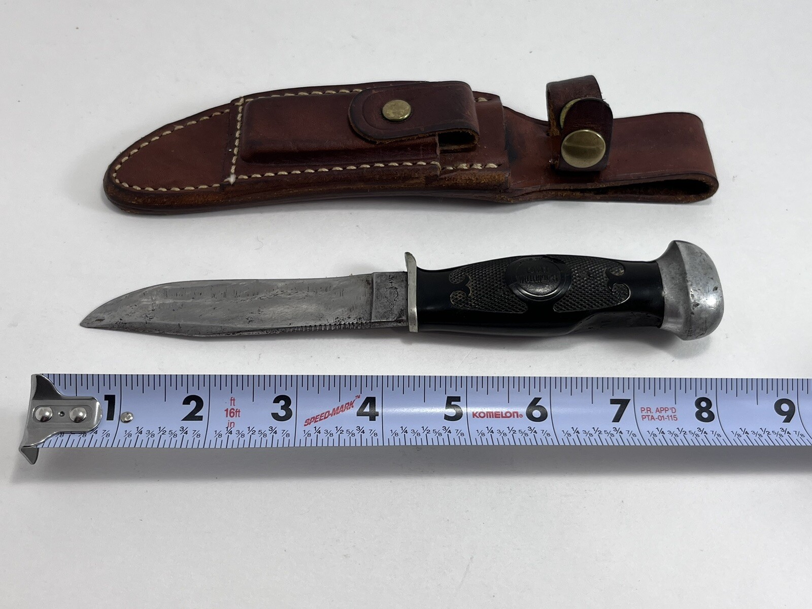 Vintage 1930's PreWWIIRemington UMC RH28Rubber Handle Fixed Blade