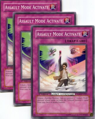 yugioh card assault mode activate Amazon.com: Yu-Gi-Oh! - Assault Mode Activate (DP09-EN022) - Duelist Pack 9  Yusei Fudo 2-1st Edition
