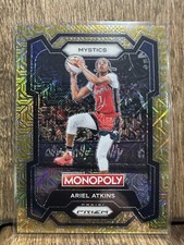 2024 Panini WBNA Prizm Monopoly Ariel Atkins #5 Gold Millionaire Shimmer Mystics