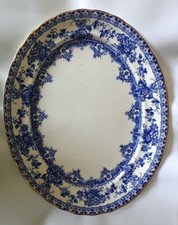 Keeling & Co Late Mayers Watford Blue Transfer Print 16" Oval Platter