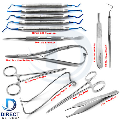 Dental Sinus Lift Surgery Instruments Posterior Maxillary Implant Elevator Graft