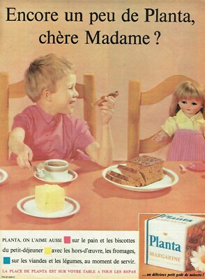 Advertising 0821 1960 Margarine Planta still a little expensive Madame??
