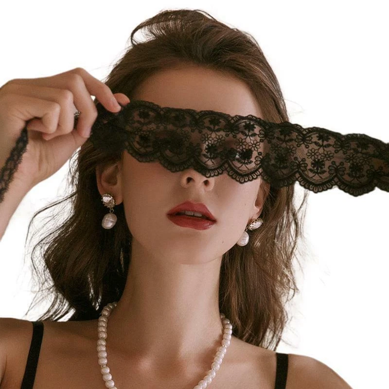 Women's Sexy Perspective Lace Blindfold Fairy Eye Mask Accessories Role-play - Image 4 of 4