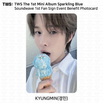 TWS The 1st Mini Album Sparkling Blue Soundwave Fan Sign TWS The 1st Mini Album Sparkling Blue Soundwave Fan Sign