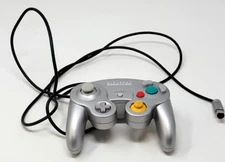 Nintendo GameCube Silver Controller OEM Platinum DOL-003 Working