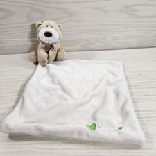 Bedtime Bear Lovey Grey with Brown Bear Baby Security Blanket Lovey Plush