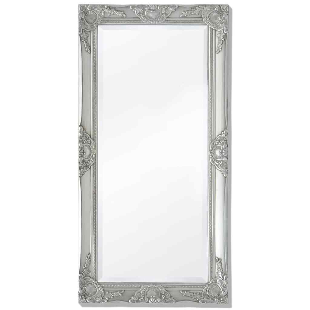 vidaXL Wall Mirror Baroque Style 100x50 cm Silver
