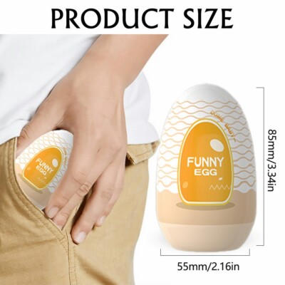 Male Sex Toy Egg Masturbation Soft Pussy Mouth Masturbator Realistic 3D  Textured | eBay