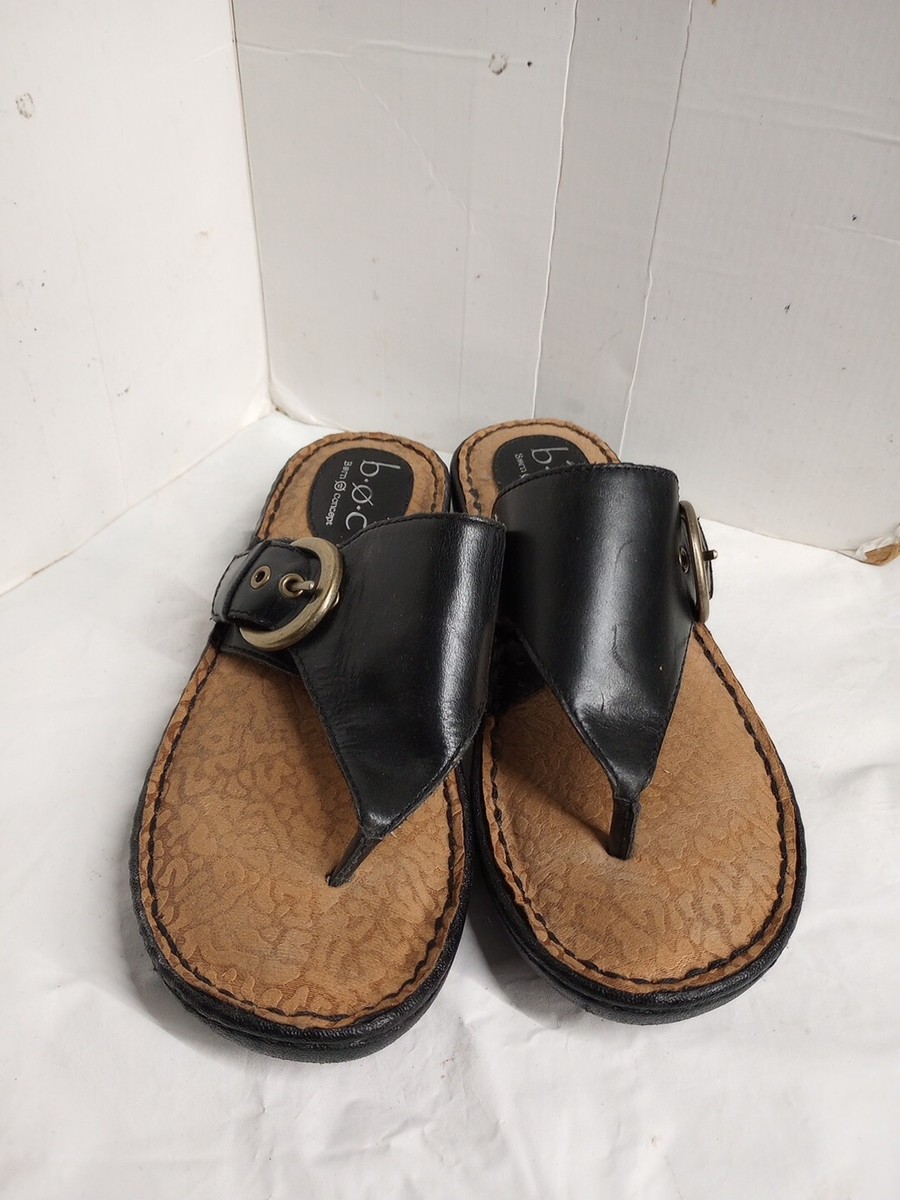 BOC Black Thong (C34503) Sandals 6M | eBay