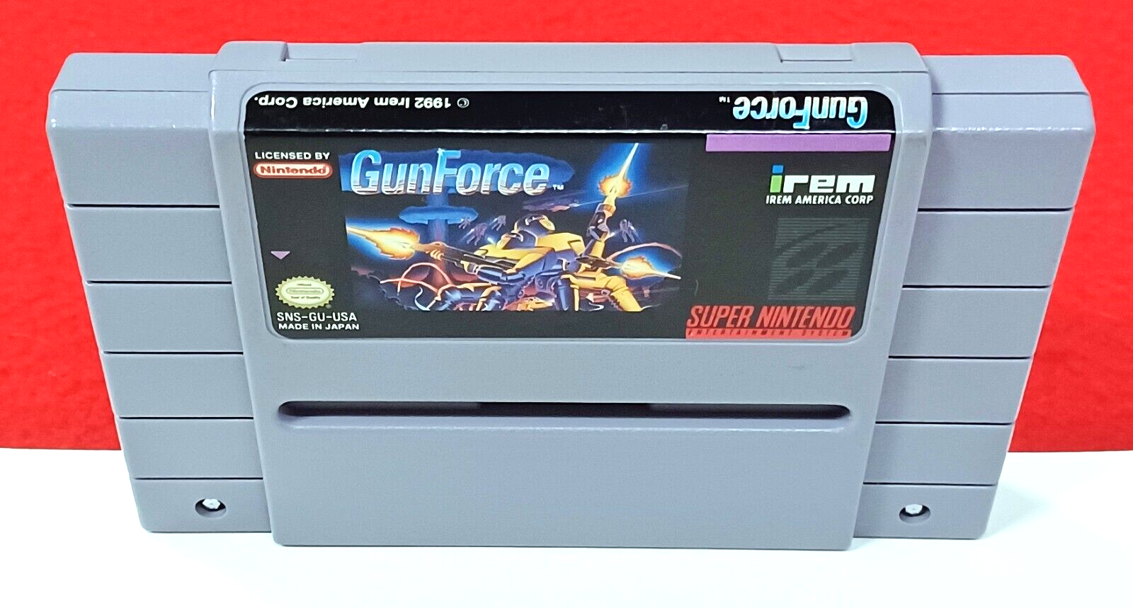 GunForce (Super Nintendo Entertainment System, 1992) Authentic, Cleaned
