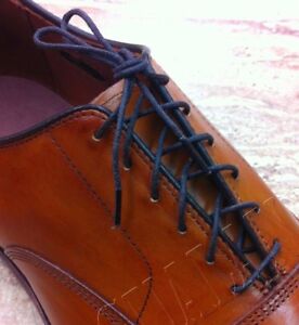 Wax-impregnated Dress Shoelaces Thin 