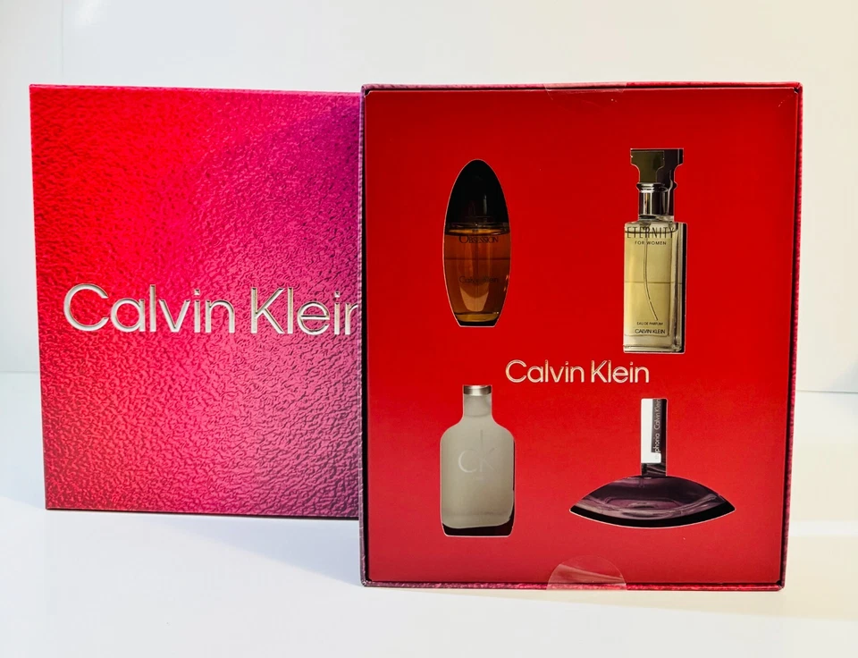 Caixa de férias Calvin Klein feminina 4 peças. Conjunto de presente fragrância para ela e frete grátis - Imagem 2 de 4