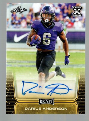 2020 Leaf Draft Autographs Gold #BA-DA2 Darius Anderson 