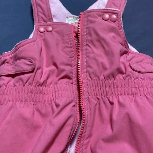 Snow Pants Toddler 4T Pink Girls Bib Overalls Ski Outdoor Neon Wint - Picture 8 of 12