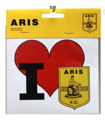  Aris Thessaloniki Sticker Autosticker Aufkleber Wandtattoo,Wandsticker Fanshop 