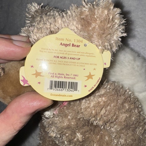 NWT First & Main Lil Angel Bear Plush Item # 1304 Stuffed Animal Teddy Bear - Picture 4 of 11