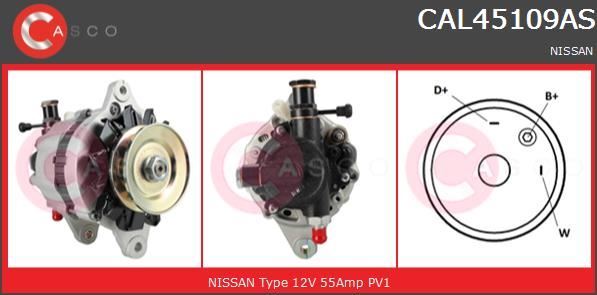 Alternateur Nissan Vanette Fourgon pour remplacer une pièce usée