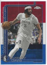 2025-26 Topps Chrome ANTHONY DAVIS Dallas Mavericks Red White Blue Refractor 96