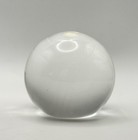Clear Art Glass Sphere Paperweight Optical Ball Desk Ornament