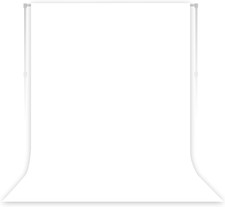 White Photography Backdrop for Photoshoot, Fabric, 5X7 FT Versatile Studio Pho