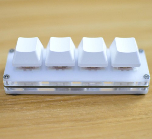 4-key HID Mechanical Keyboard For Gaming Drawing Switch Custom Macro Programming - Afbeelding 6 van 11