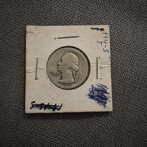 1948-S Silver Washington Quarter (Circulated) Fine Condition