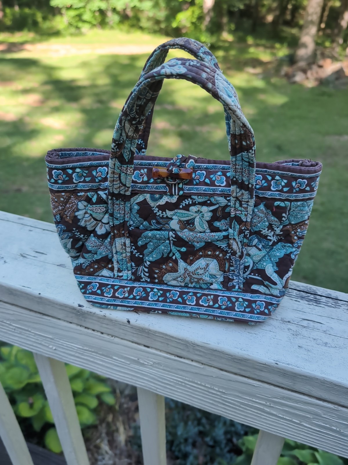 Vera Bradley Java Blue Mini Tote Bag