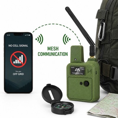 Portable LoRa Mesh GPS Device for Hiking Camping and Field Communication