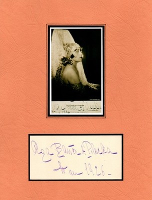 Opera: OLGA BAUER-PILECKA; original autograph on a piece of paper; photo is copy