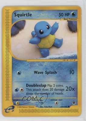 Squirtle Pokemon e-Card Series Expedition #131 2002