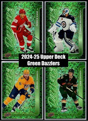 2024-25 Upper Deck Series 1, 2 & Extended Green Dazzlers Insert Cards U-Pick