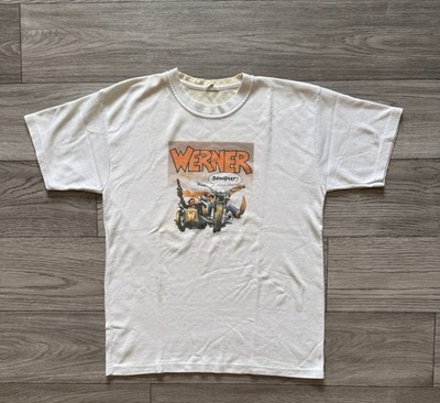Vintage 1990s Werner Beinhart ! White T-shirt Sz M/L