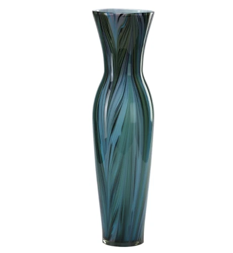 Cyan Design Feather Vase - Blue - Height: 23 - Picture 1 of 2