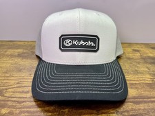Kubota White Gray Trucker Mesh SnapBack Hat New