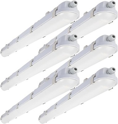 4FT LED Vapor Tight Lights, 4  Vapor Proof Light Fixtures for Car Wash, Walk ...