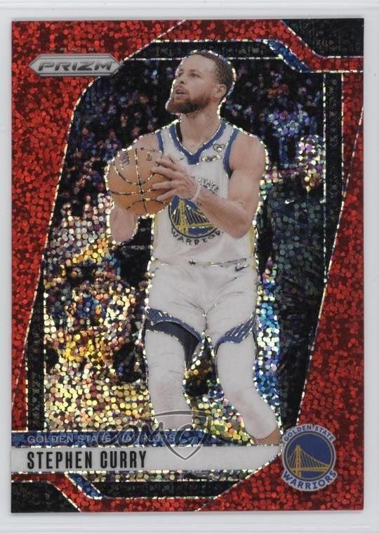 2024-25 Panini Prizm Red Sparkle Prizm Stephen Curry #134 0j5i