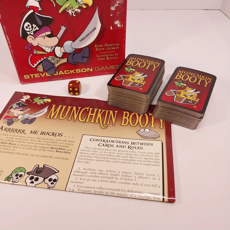 Paquete Munchkin Booty y Super Munchkin - Ambos Completos + 10 Tarjetas de Botín Extra Foto 3 de 4