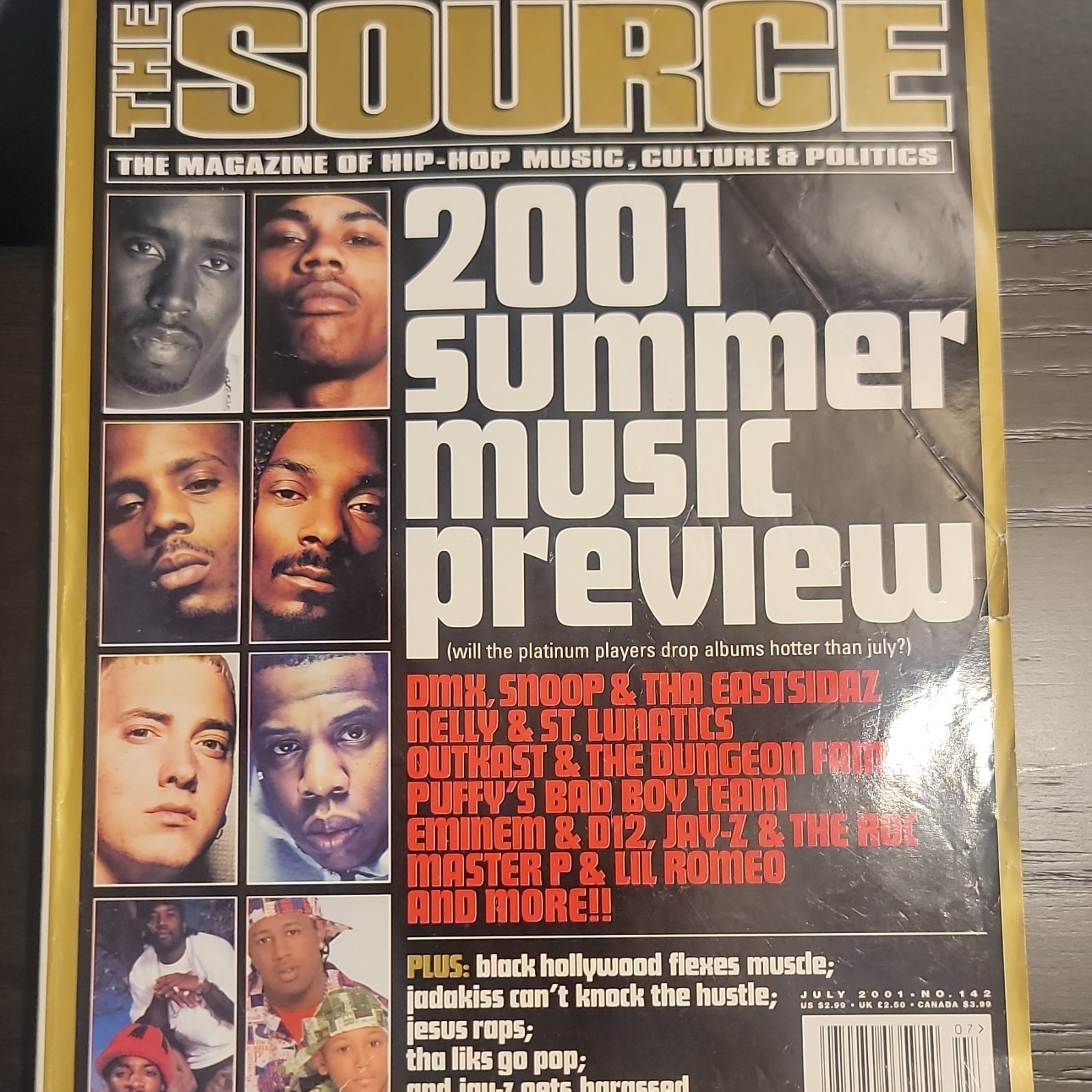 The Source Magazine July 2001 Issue 142 Summer Music Preview Hip Hop Culture