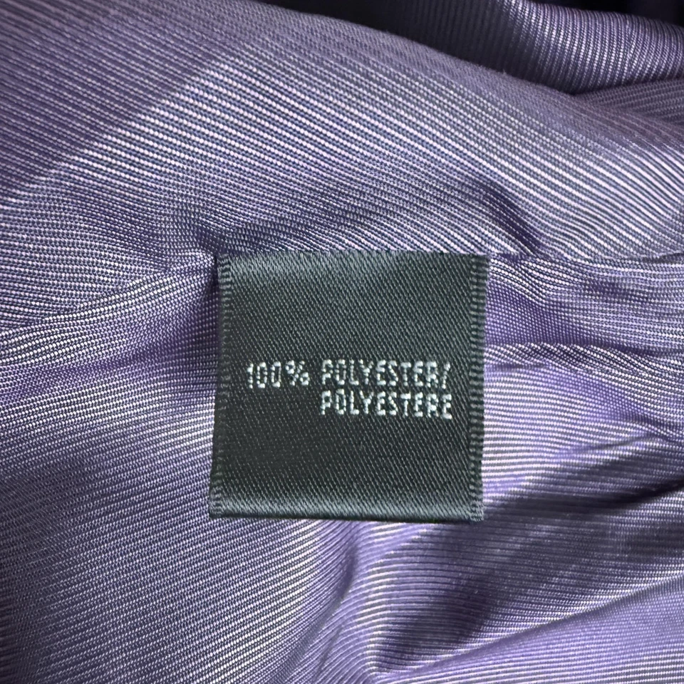 Chaqueta Lafayette 148 New York para mujer 6 púrpura leopardo animal estampado cinturón peplum Foto 4 de 4