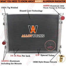 3Row Radiator For 2011-20 Chrysler 300 SRT8/Dodge Challenger Charger SRT 6.4 6.2