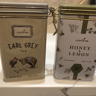 Zen Garden Earl Grey and     Green Tea Gift Set X2 - 60 Bags Each Tin