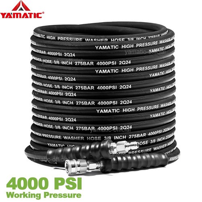 #ad #ad YAMATIC 4000 psi 3 8quot; Pressure Washer Hose Stainless Steel Swivel Quick Connect $67.85