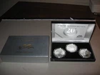 2006 US Mint American Eagle 20th Anniversary 3 Coin Silver Set